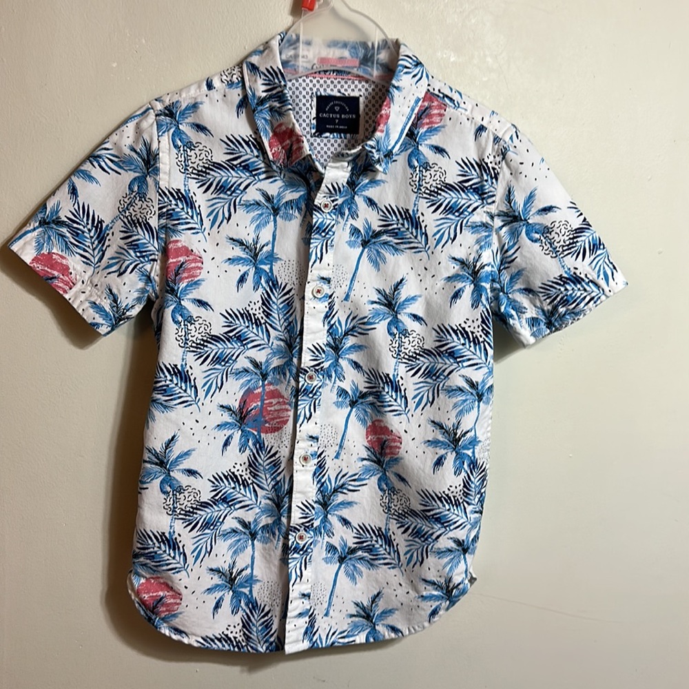 Cactus Boys Hawaiian Summer Button Down Shirt